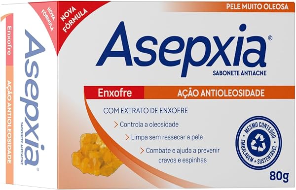 Asepxia Sabonete Facial Enxofre