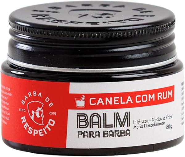Balm Para Barba Canela com Rum, Barba de Respeito