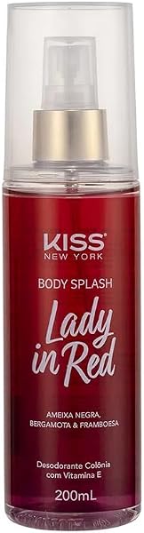 Body Splash Kiss New York 200ml Lady in Red