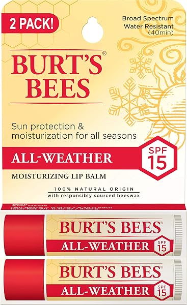 Burt's Bees Lip Balm Moisturizing SPF 15 (2 Pack)