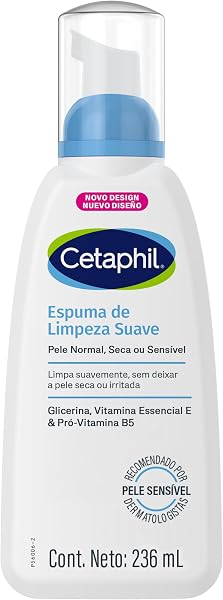 Cetaphil Espuma de Limpeza Facial Suave 236ml