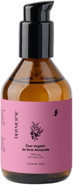Dermopac Óleo Vegetal de Rosa Mosqueta 100% Puro, Hidratante Facial e Corporal, 100ml
