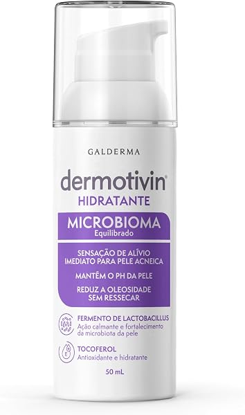 Dermotivin Hidratante Facial Microbioma para Pele Oleosa 50ml