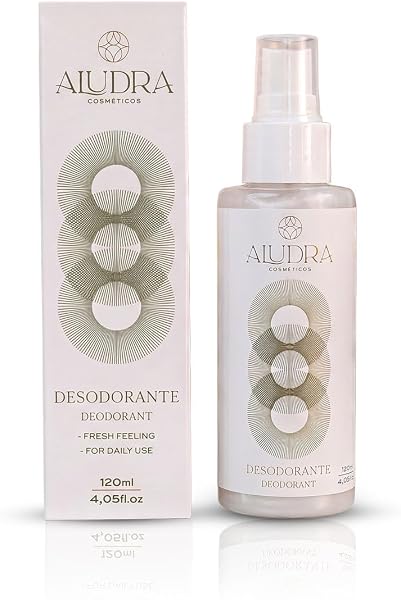 Desodorante Sem Alumínio, Natural e Vegano com Óleos Essenciais, Spray, 130 ml