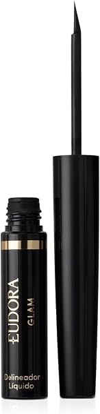 Eudora Glam Delineador Líquido Para Olhos Super Preto 3ml