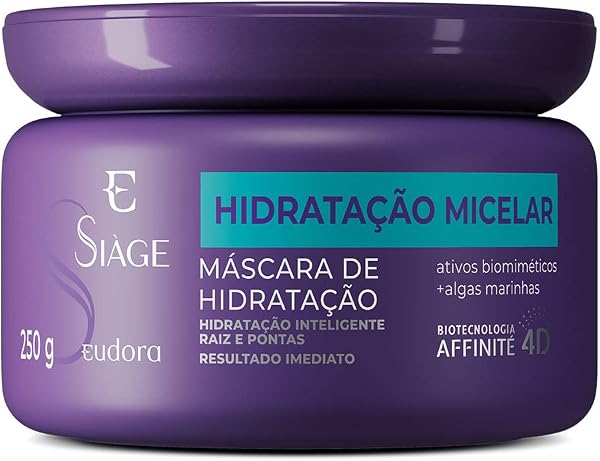 Eudora Siàge Hidratação Micelar Máscara Capilar