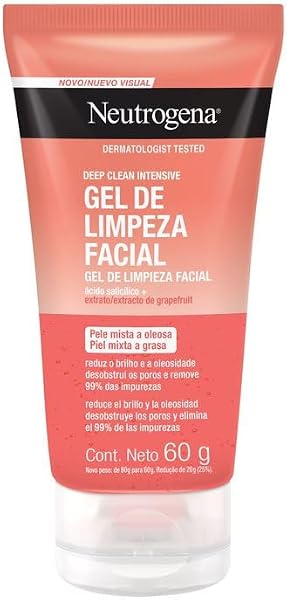 Gel de Limpeza Facial Neutrogena Deep Clean Toranja 60 g