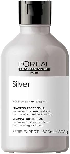 L’Oréal Professionnel Shampoo Silver para Cabelos Brancos e Grisalhos