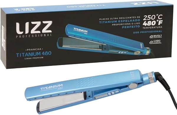 Lizz Professional Prancha Titanium 480F / 250C - Bivolt