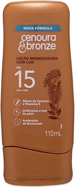 Loção Bronzeadora com Cor FPS 15 Cenoura & Bronze