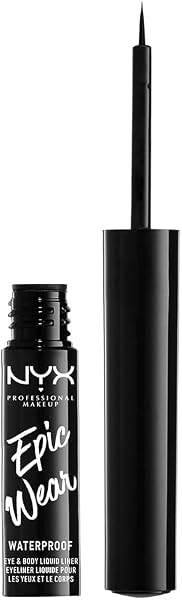 NYX Professional Makeup Epic Wear Liquid Eyeliner, Black
