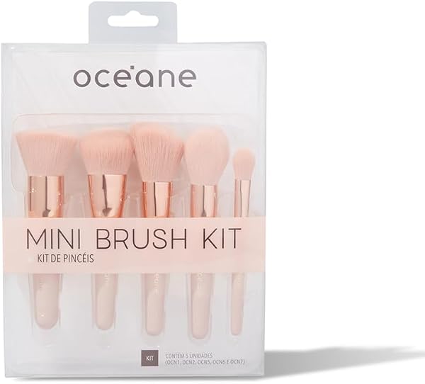 Océane Mini Kit com 5 Pincéis Mini Brush Kit