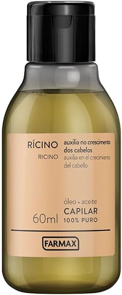 Óleo Capilar de Rícino, Verde, Farmax, 60 ml