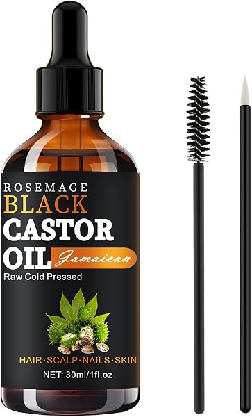 Óleo de Rícino Jamaicano 100% Puro e Natural Orgânico, TOPLING