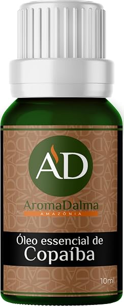 Óleo Essencial de Copaíba 10 ml, Linha Amazônia, Aroma D'alma