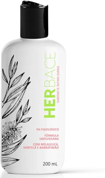 Sabonete Íntimo Vegano Herbace, Melaleuca, Hortelã e Barbatimão (200 ml)