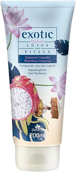 Sabonete Líquido Corporal Vegano Exotic Thailand 200 ml Davene