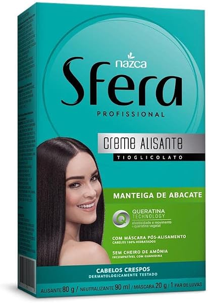 sFera Crema Alisante Manteiga de Abacate e Queratina Multicor 170 ml