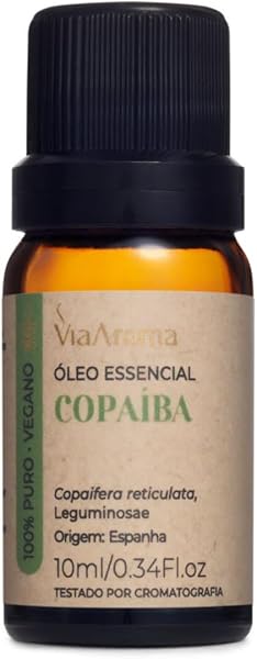 Via Aroma Óleo Essencial de Copaíba Natural 10 ml
